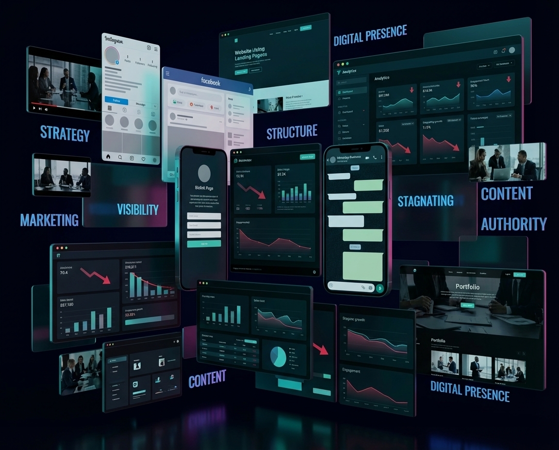 Empresa sin presencia digital estructurada